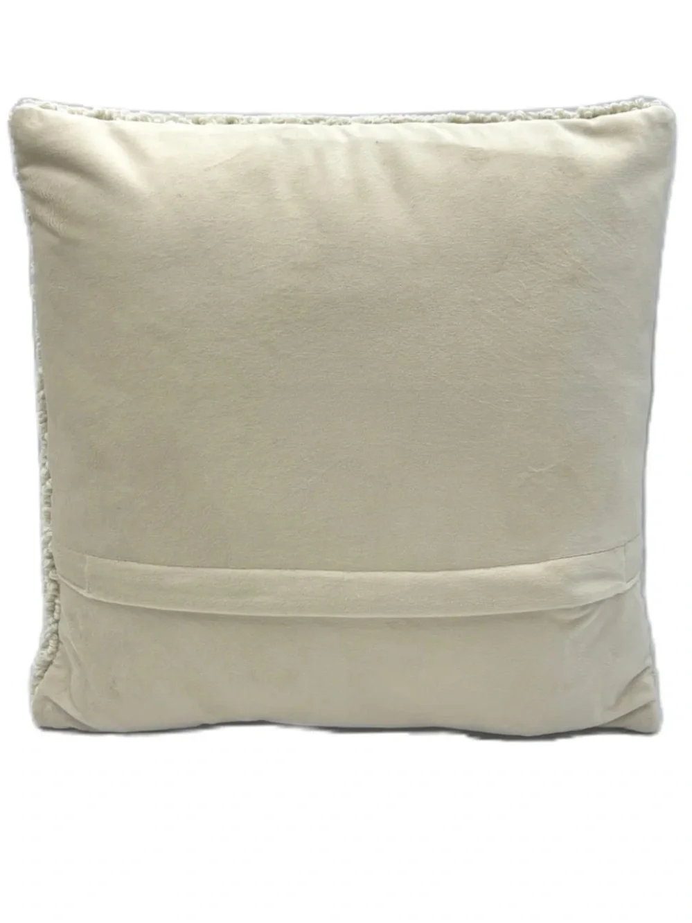Sheep Hooked Wool Pillow with Velvet Backing